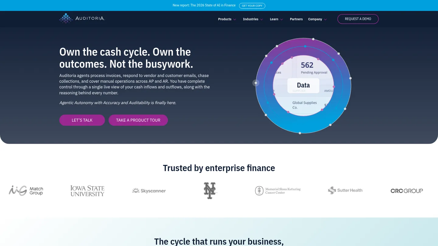 Auditoria.AI website homepage