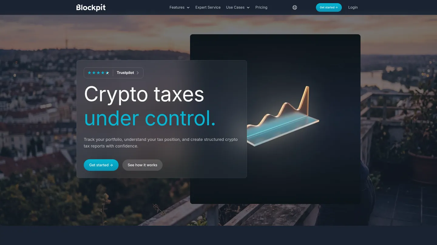 Blockpit website homepage