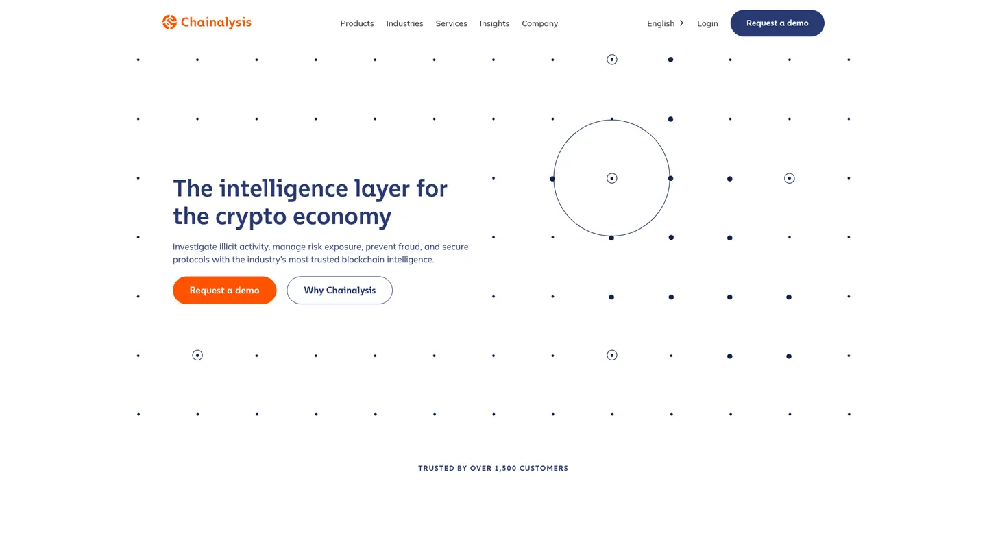 Chainalysis website homepage