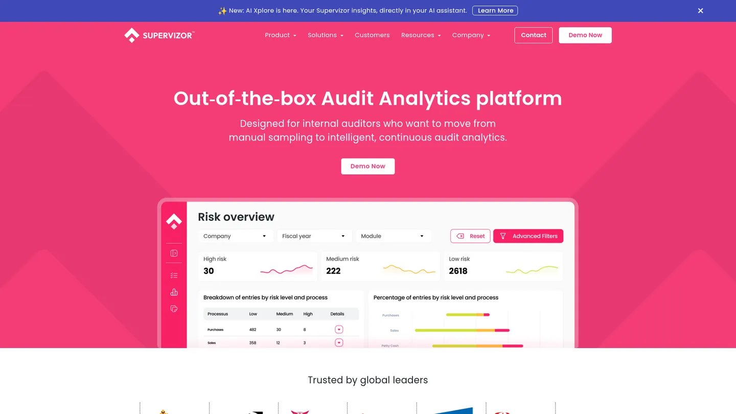 Supervizor website homepage