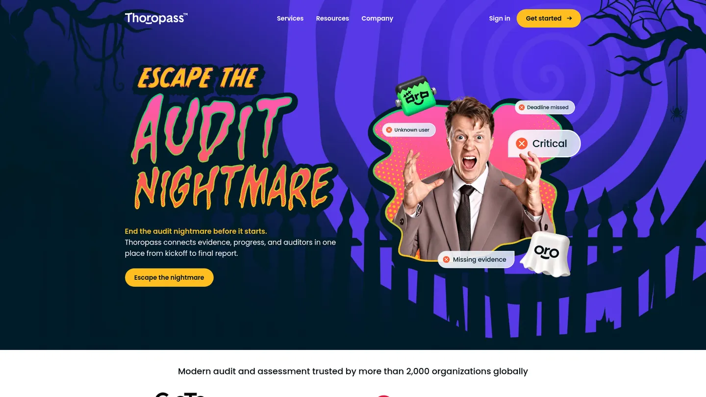 Thoropass website homepage